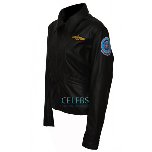 Top Gun Kelly McGillis (Charlie) Leather Jacket